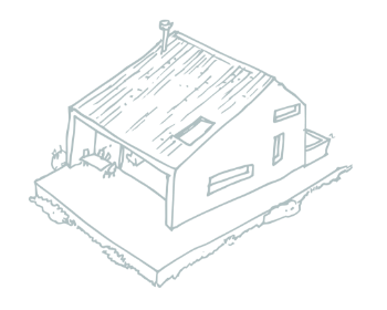 Dibujo de una casa: bioconstrucción con materiales ecológicos
