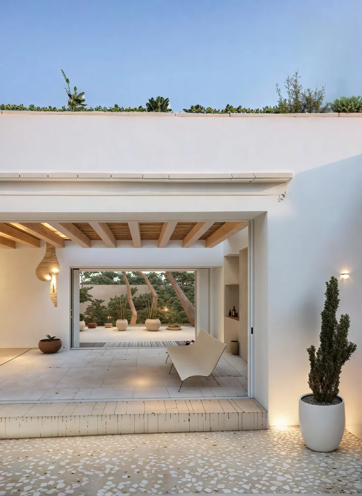 Recreación del eco-hotel Finca La Paz en Alhaurín de la Torre (Málaga), proyecto de Farfán Estudio